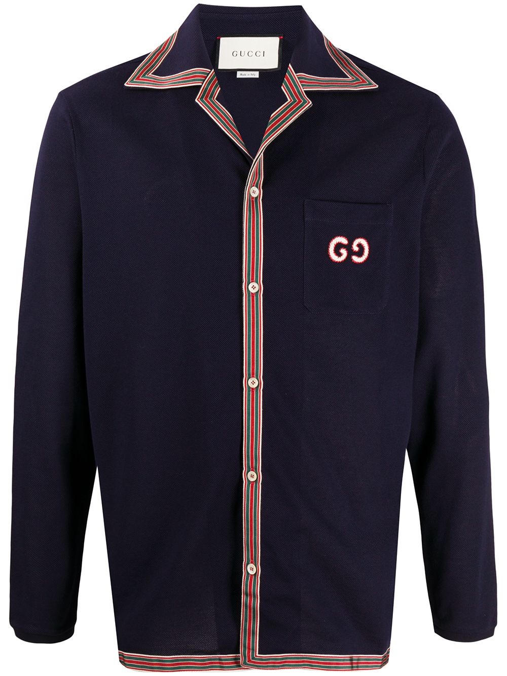 long-sleeved polo shirt - 1