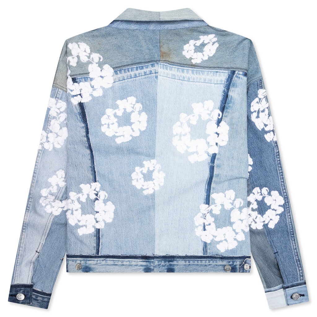 READYMADE X DENIM TEARS CTN WREATH TRACK JACKET - BLUE - 2