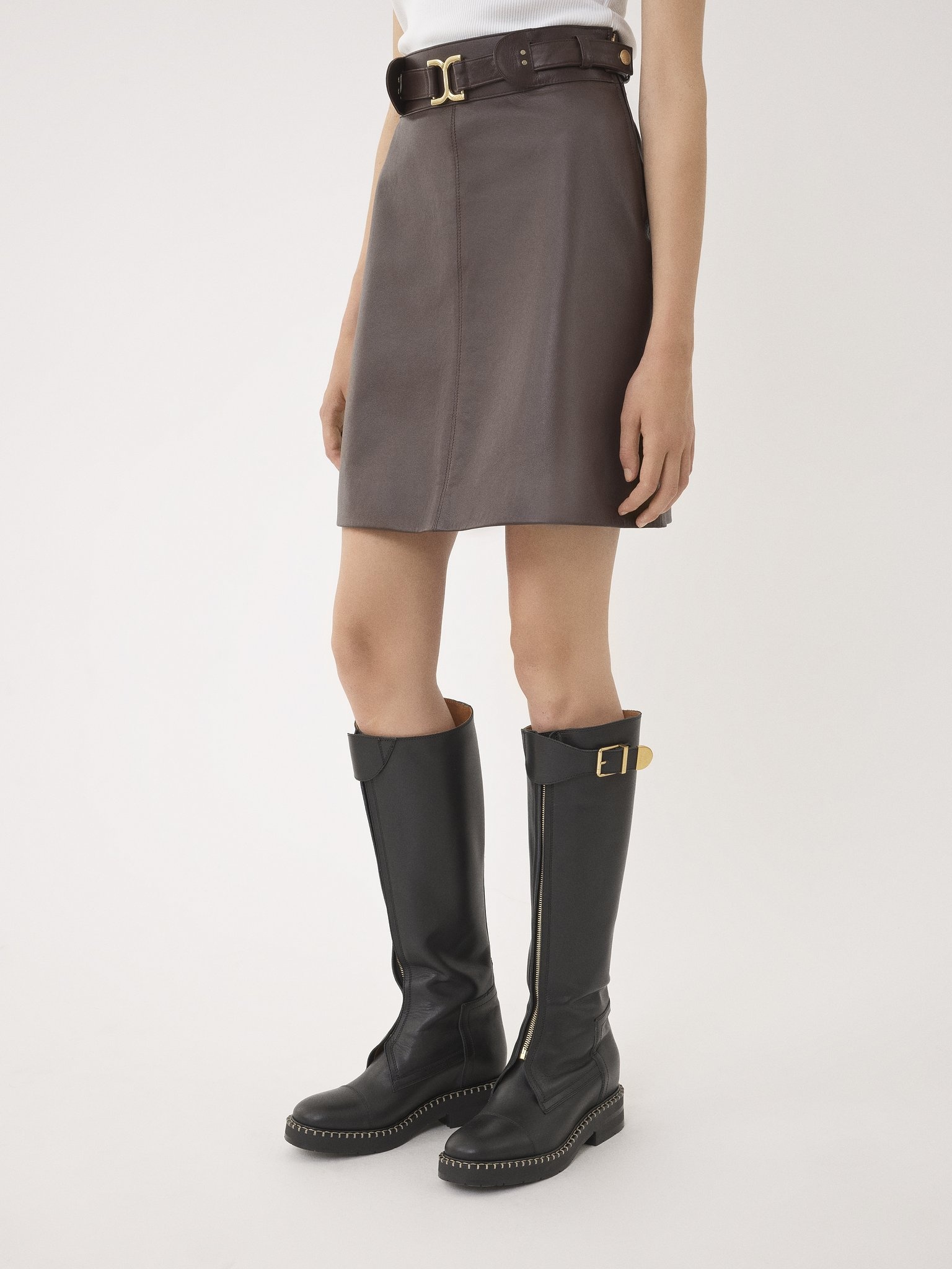 A-LINE MINI SKIRT - 4
