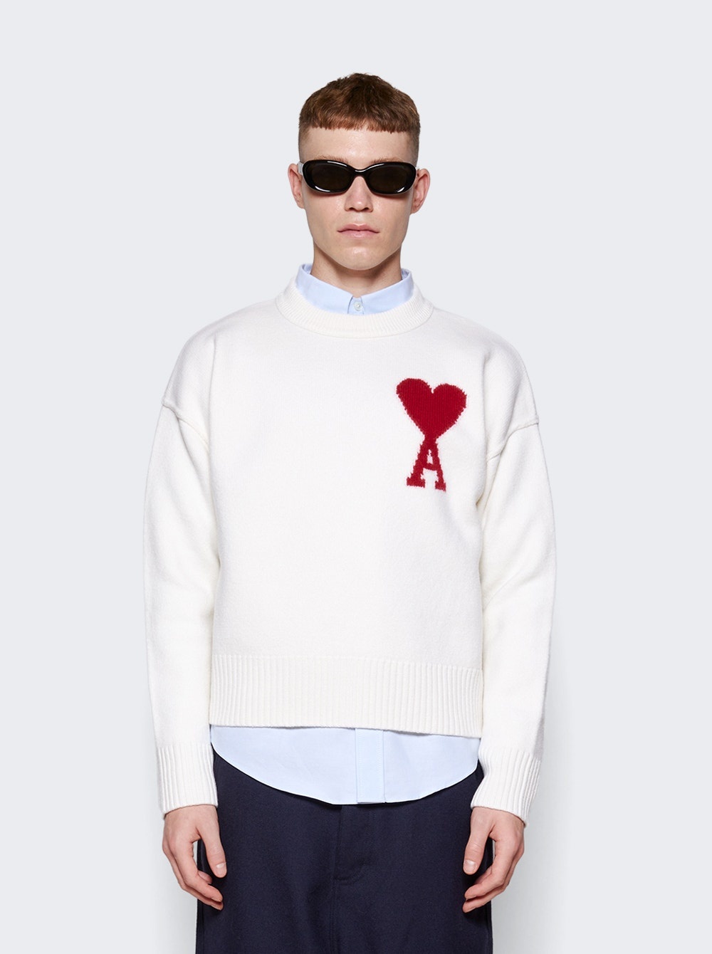 Red Ami De Coeur Sweater Off-white - 3