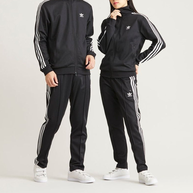 adidas originals Solid Color Stripe Logo Straight Casual Sports Pants/Trousers/Joggers Unisex Black  - 7