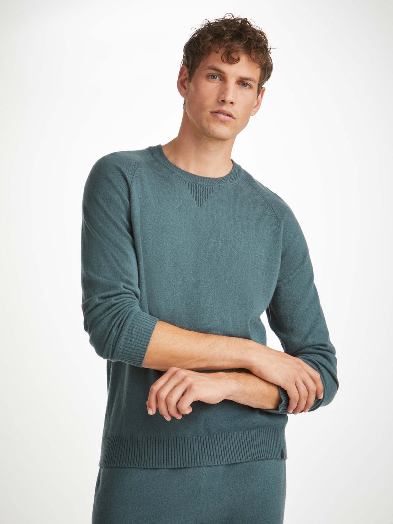 Men's Sweater Finley Cashmere Teal - 2