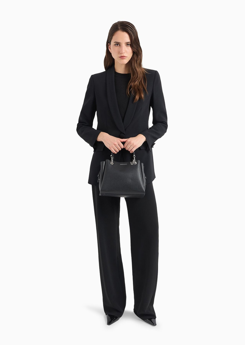 Palmellato leather-effect handbag with eagle charm 10