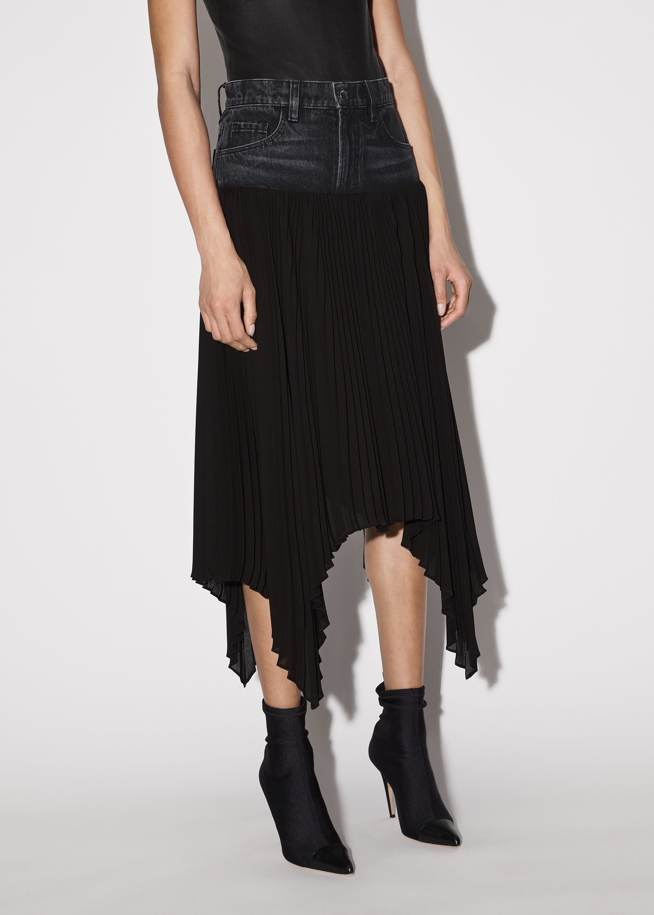 HYBRID PLEATED SKIRT - 4