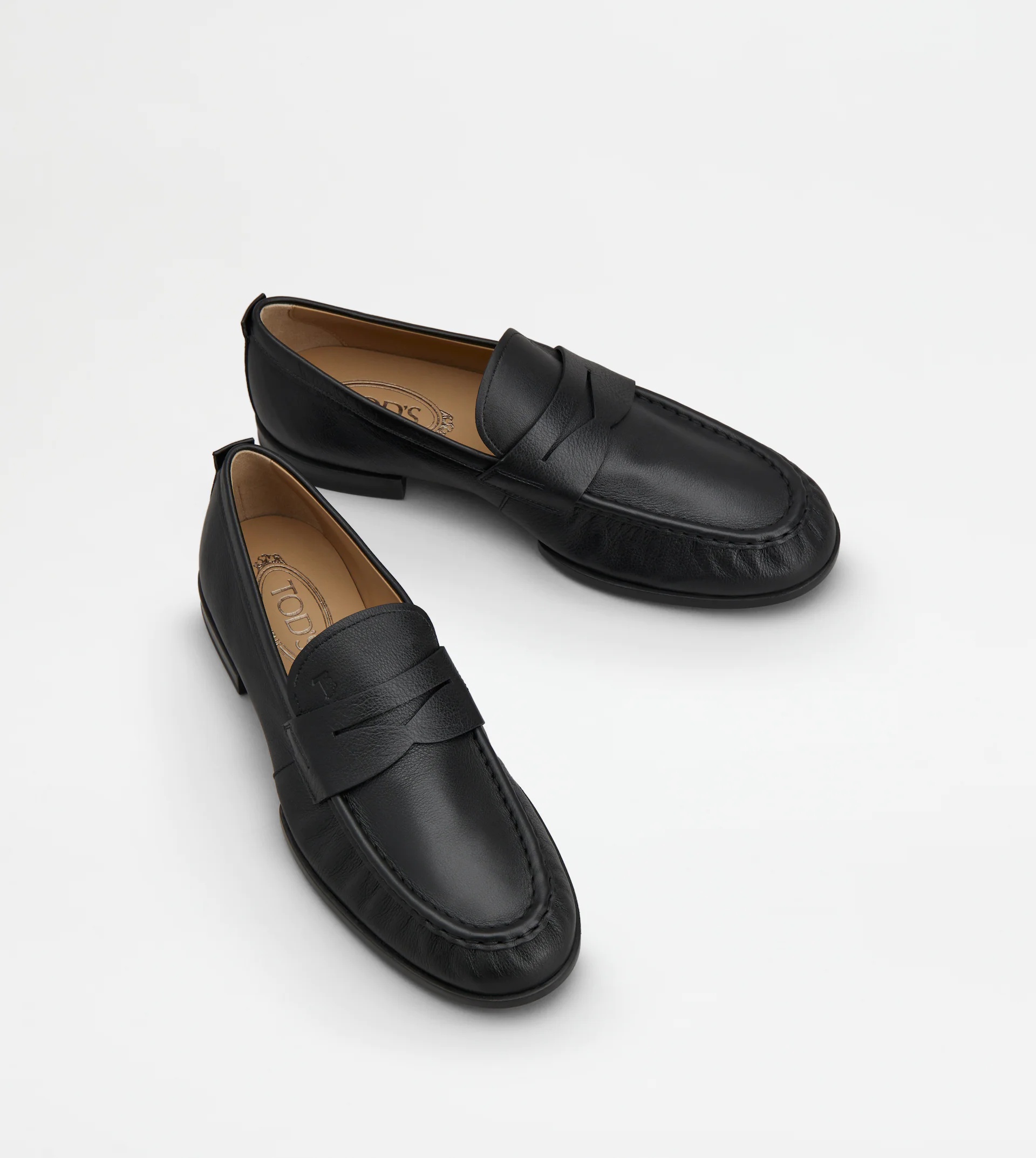 LOAFERS IN LEATHER - BLACK - 3