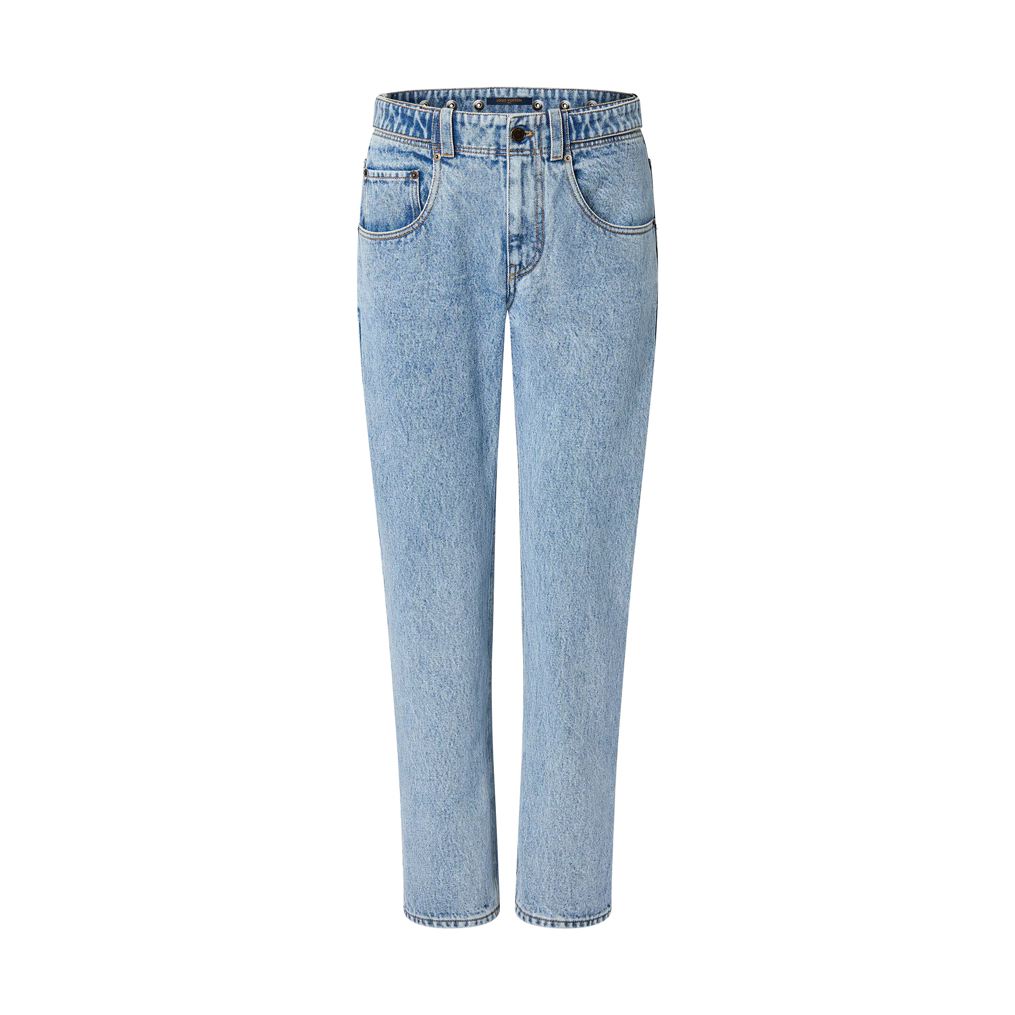 Bleached Denim Jeans - 1