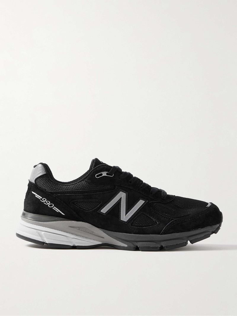 990v4 Suede and Mesh Sneakers - 1