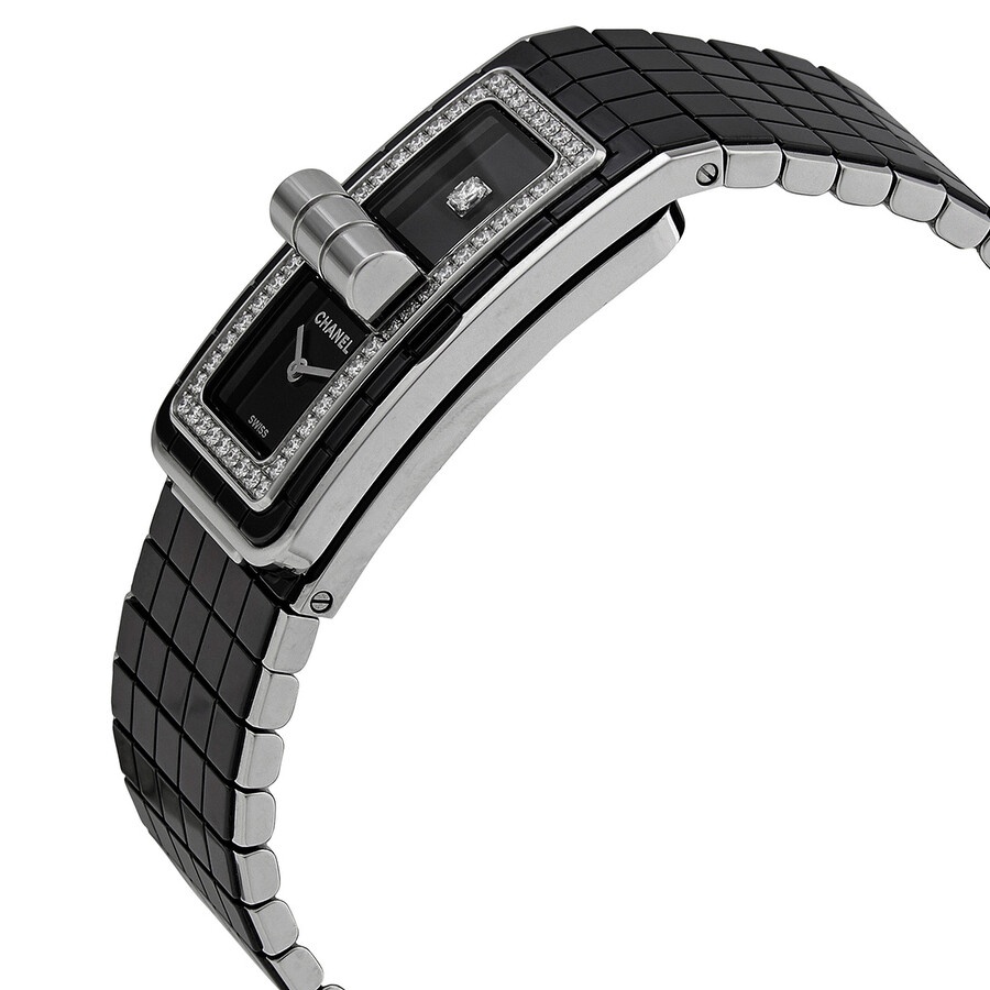Chanel Code Coco Black Diamond Dial Steel and Ceramic Ladies Watch H5148 - 2