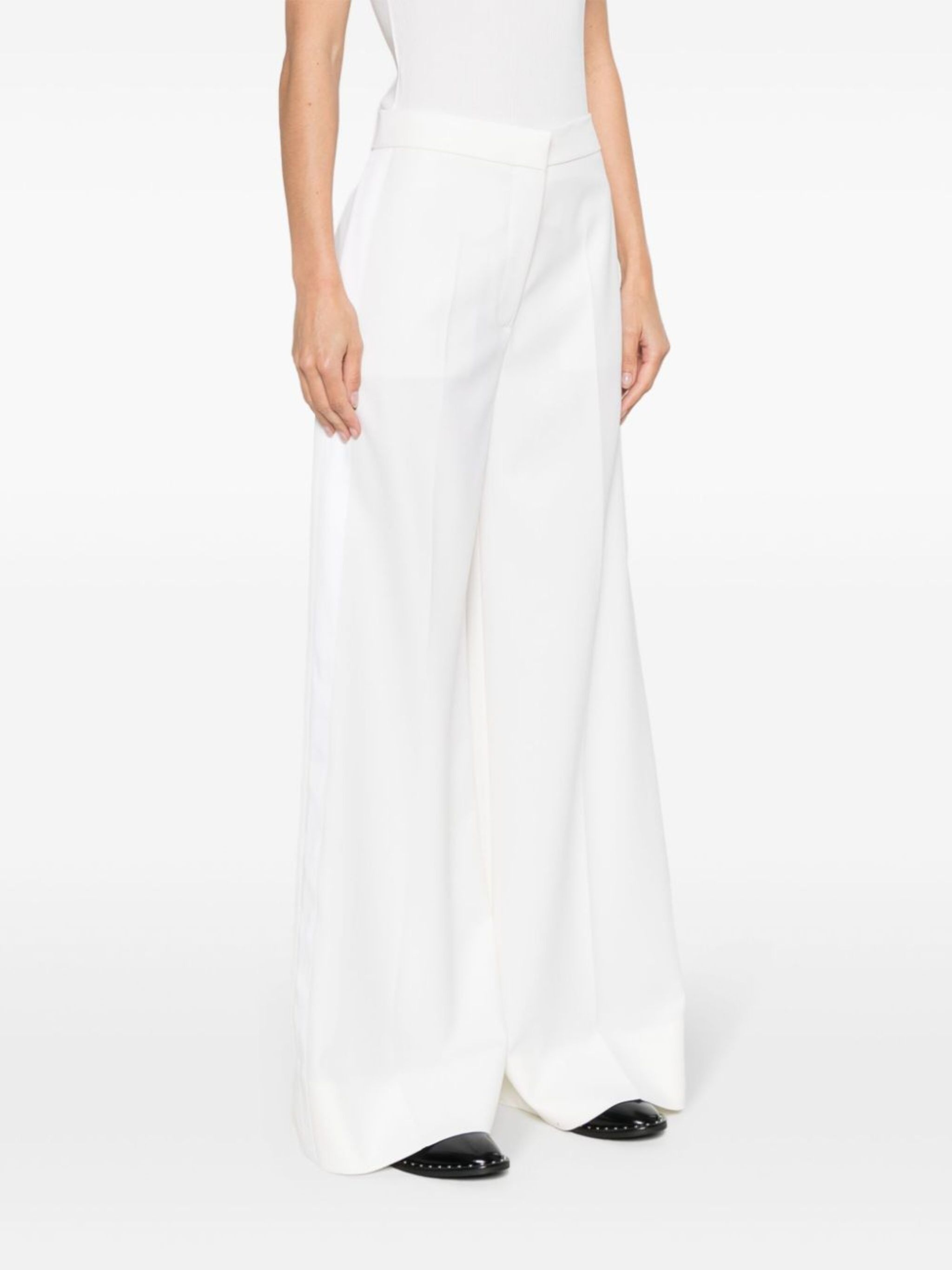 side-stripe palazzo pants - 3