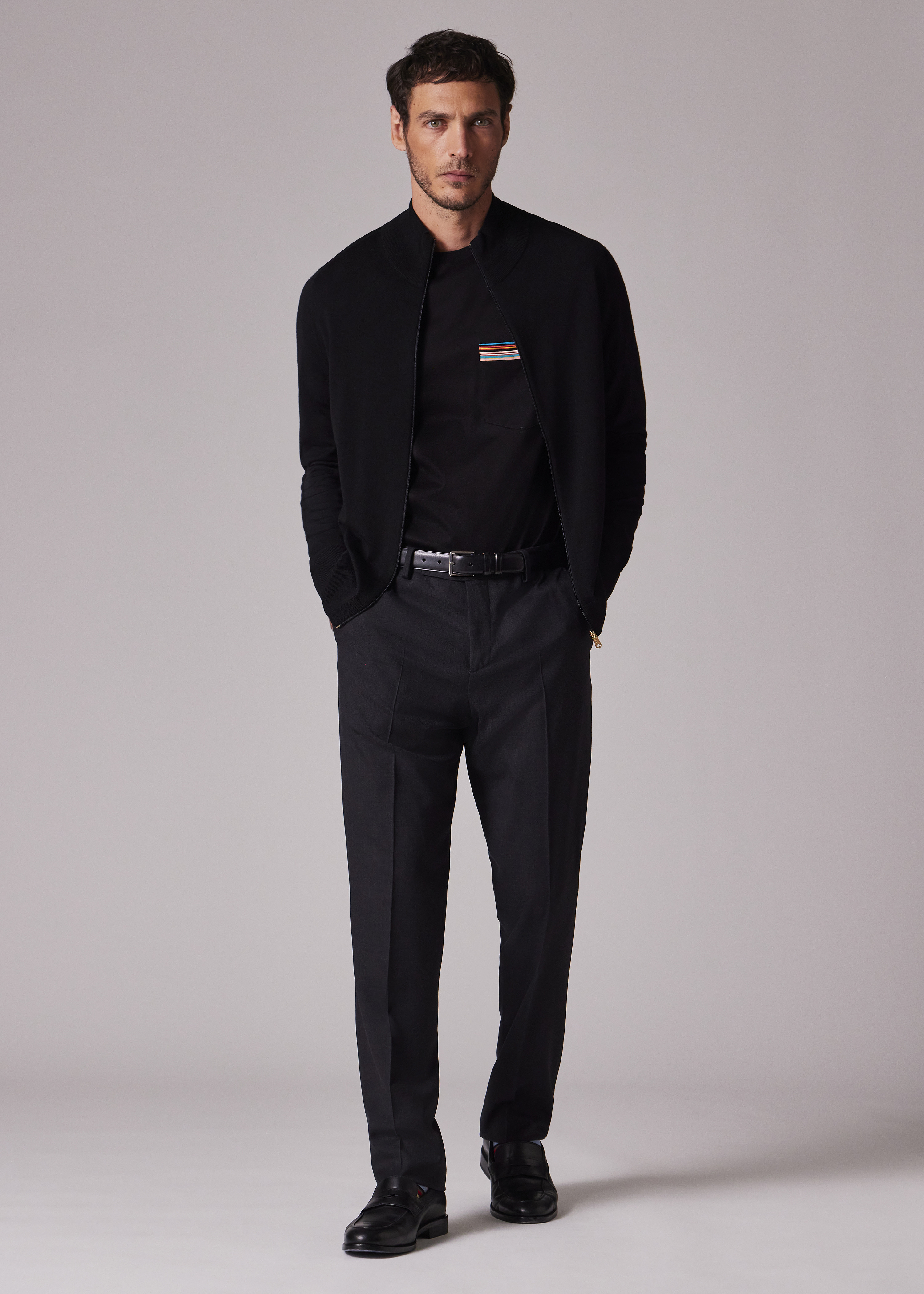 Slim-Fit Black Cotton-Stretch Chinos - 5