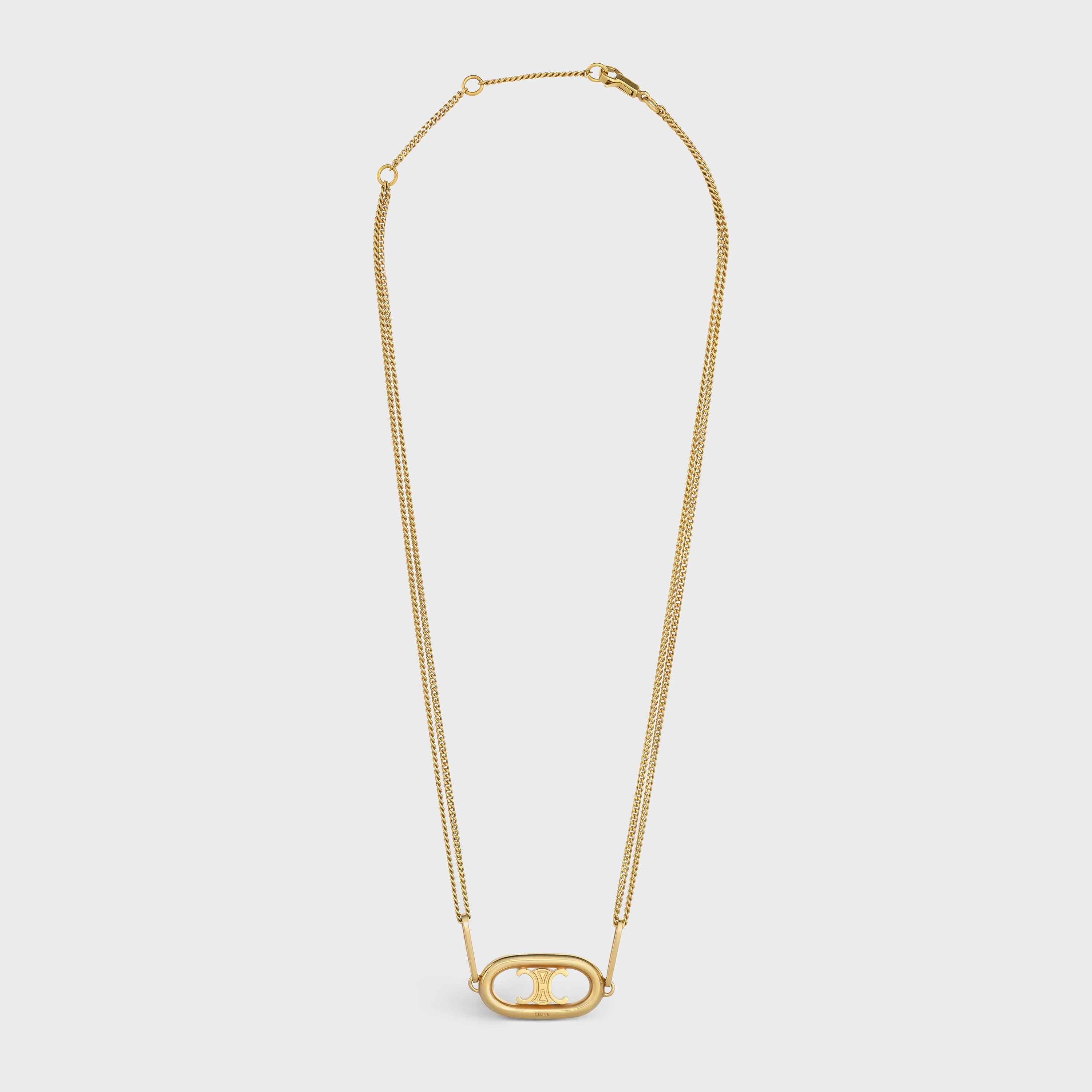 Triomphe Necklace in Gold Brass - 1