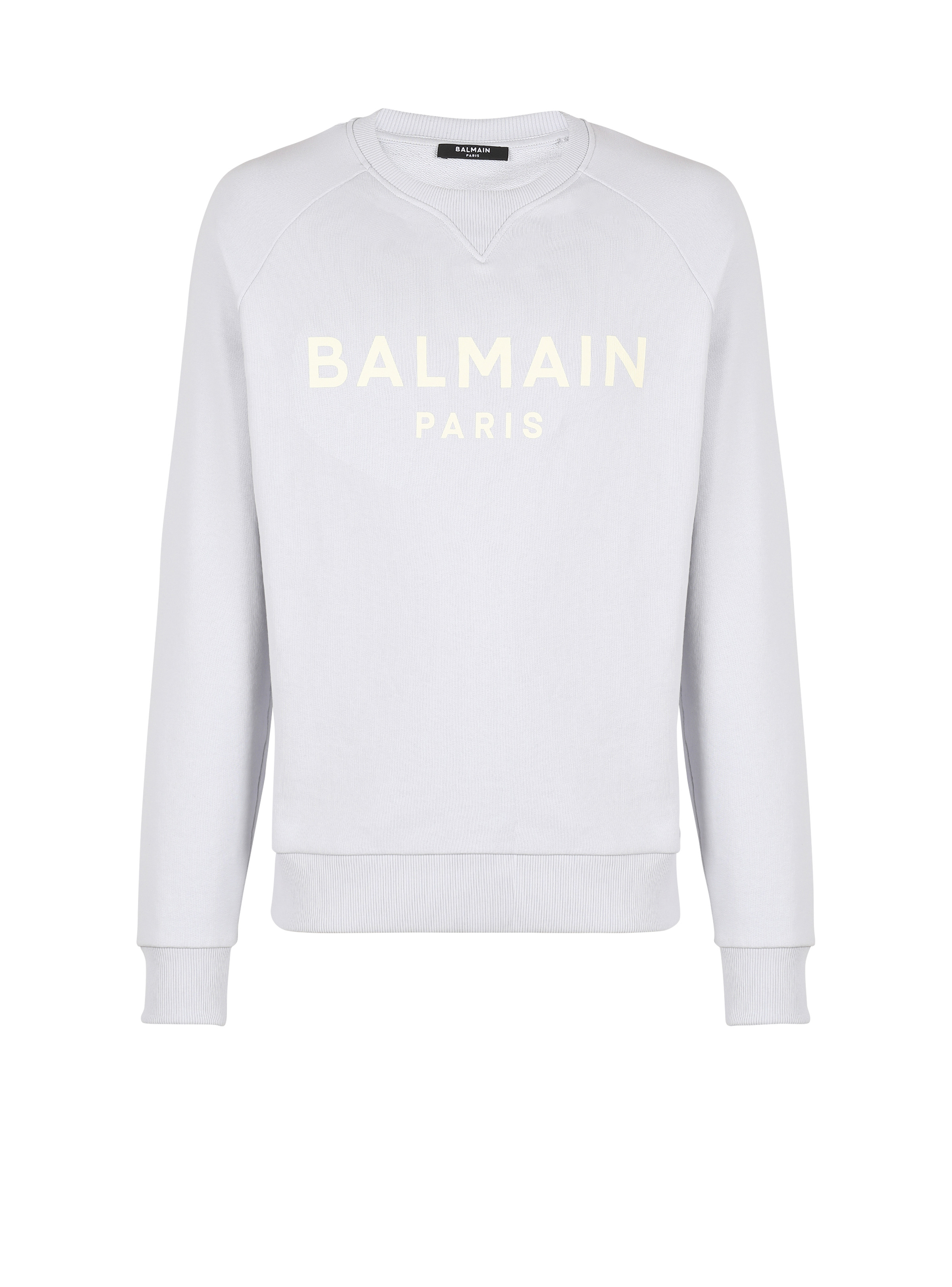 Cotton printed Balmain logo sweatshirt - 1