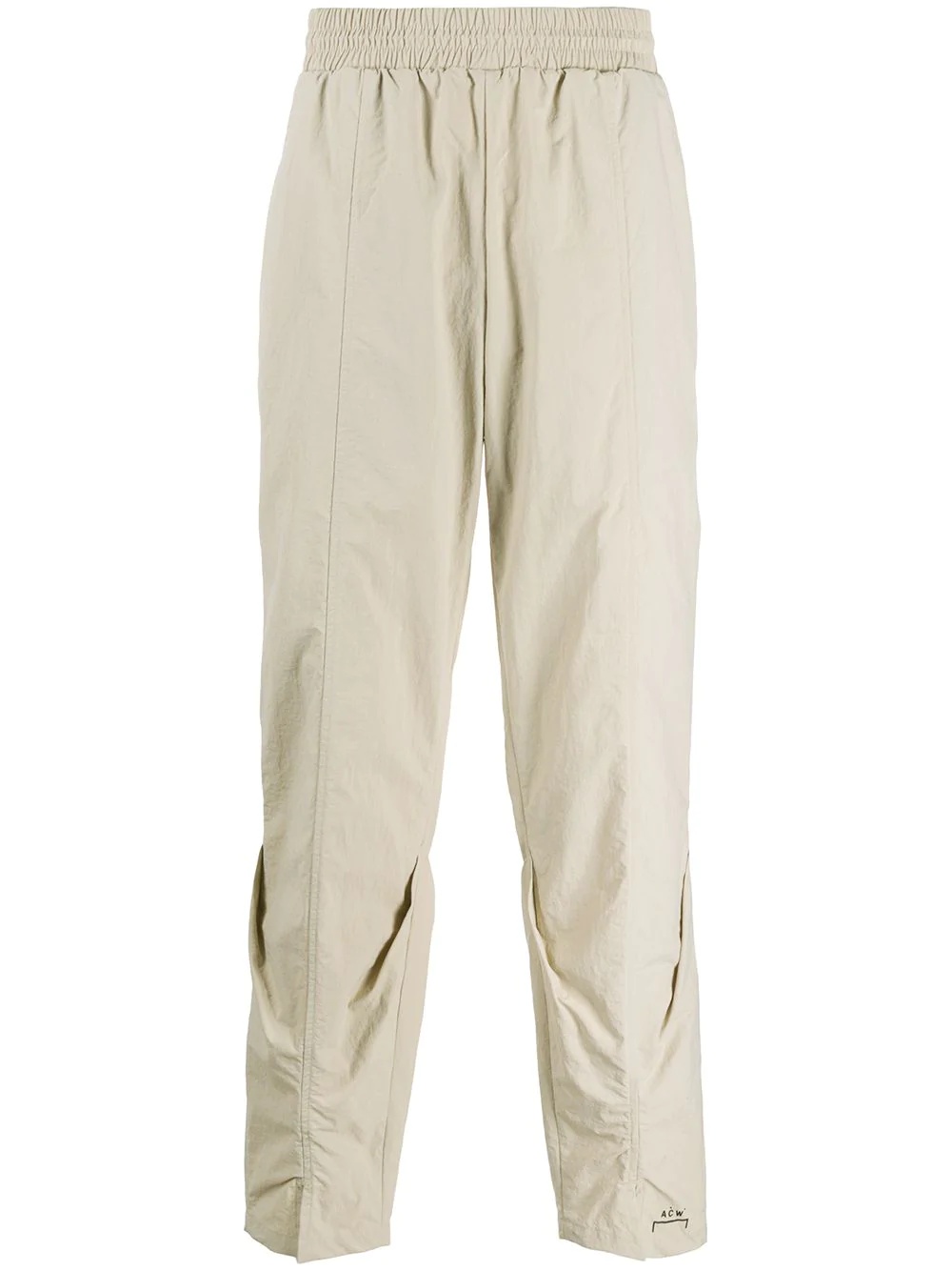 straight-leg tuck detail track pants - 1