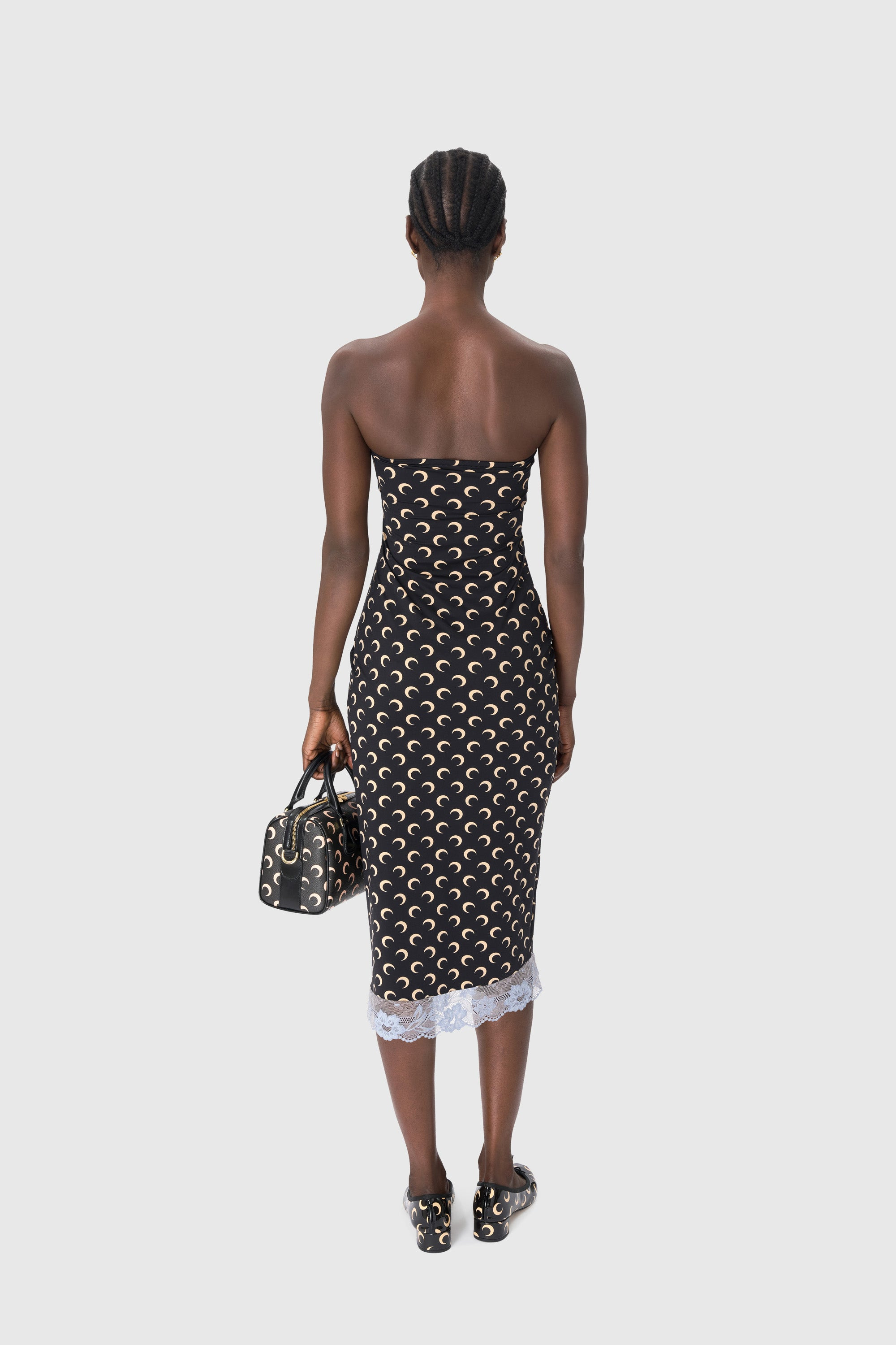Recycled Moon Jersey Bustier Dress - 3