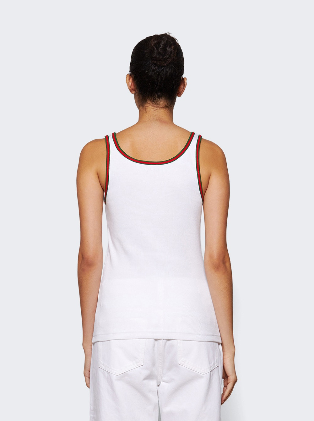Rib Tank Top White - 4