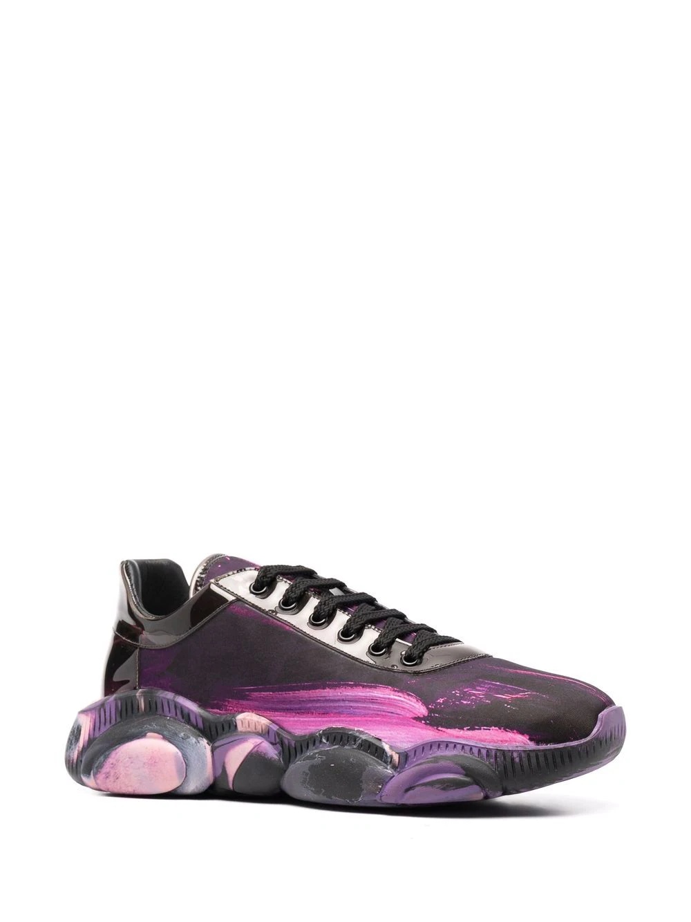 Teddy sole abstract-print sneakers - 2