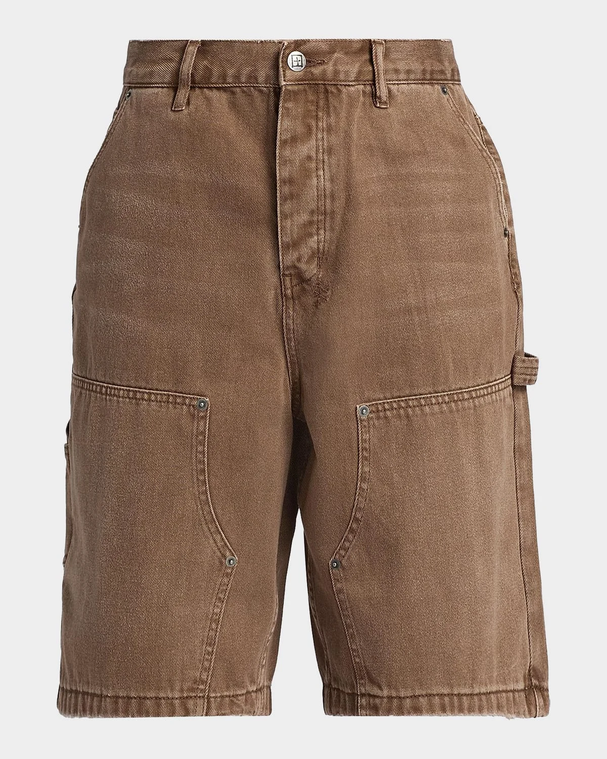 Men's Stretch-Cotton Denim Shorts - 1