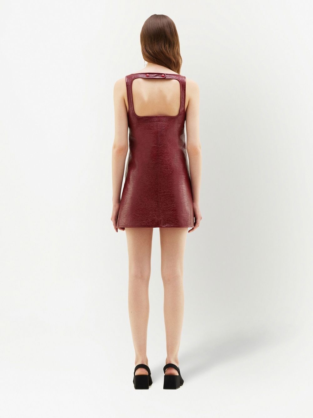 Reedition vinyl mini dress - 4