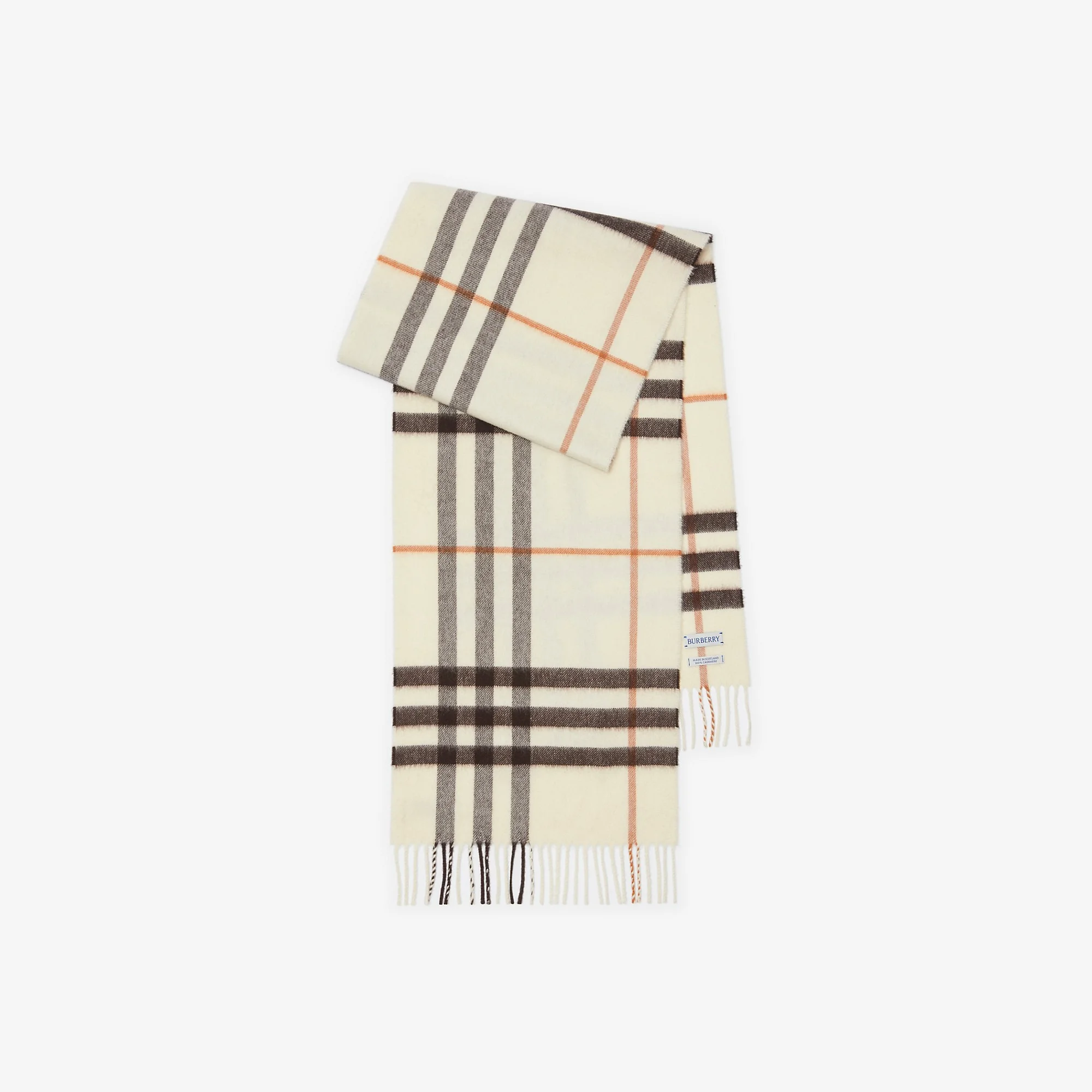 Check Cashmere Scarf - 1