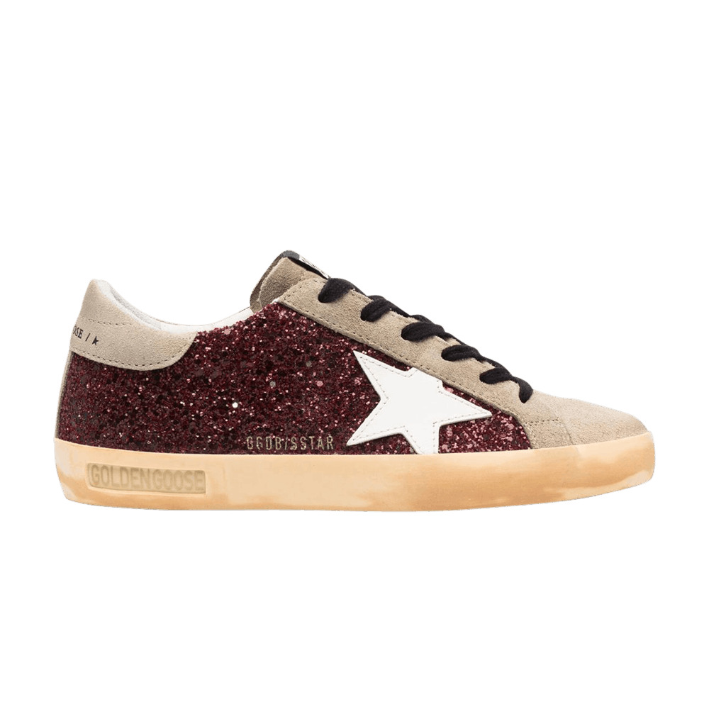 Golden Goose Wmns Superstar 'Bordeaux Glitter' - 1