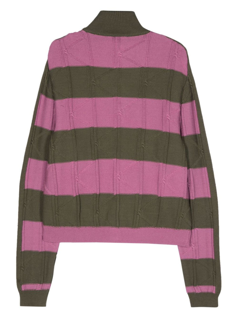 Kiko Kostadinov stud-detailing cotton cardigan outlook