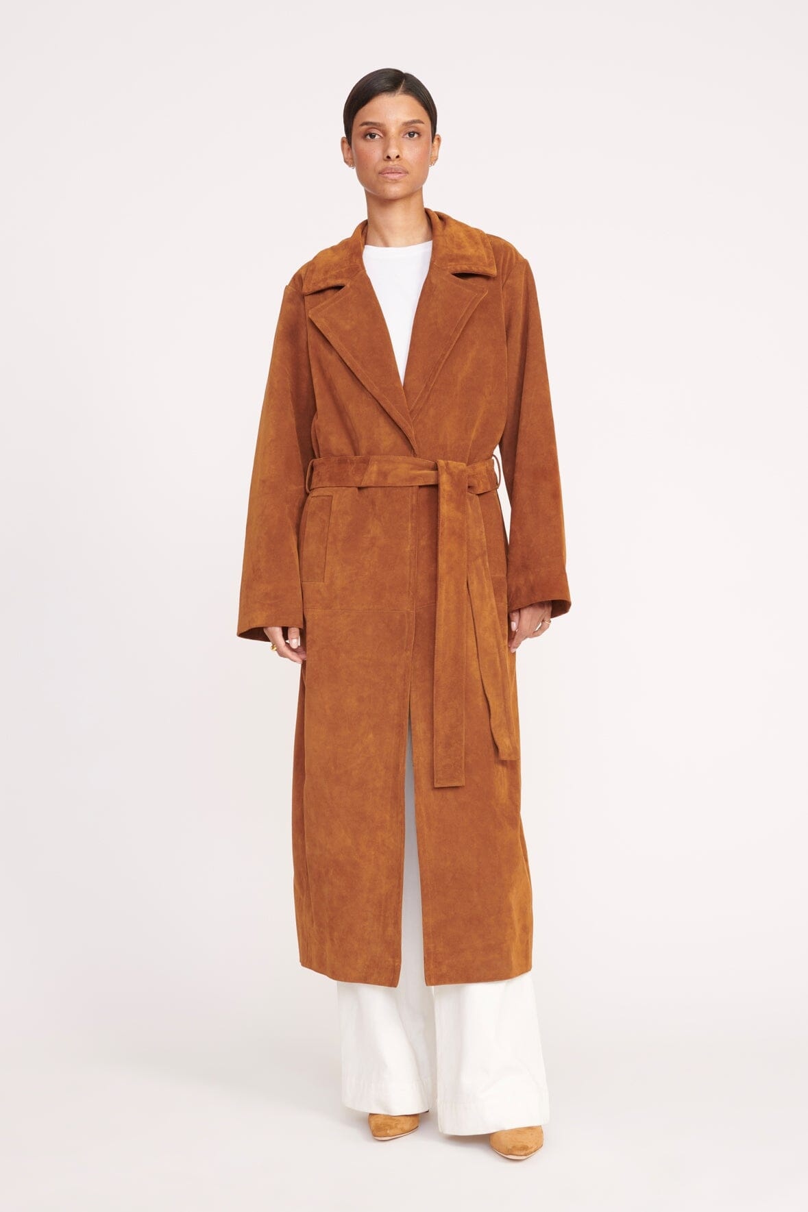 STAUD HOLDEN COAT TAN - 4