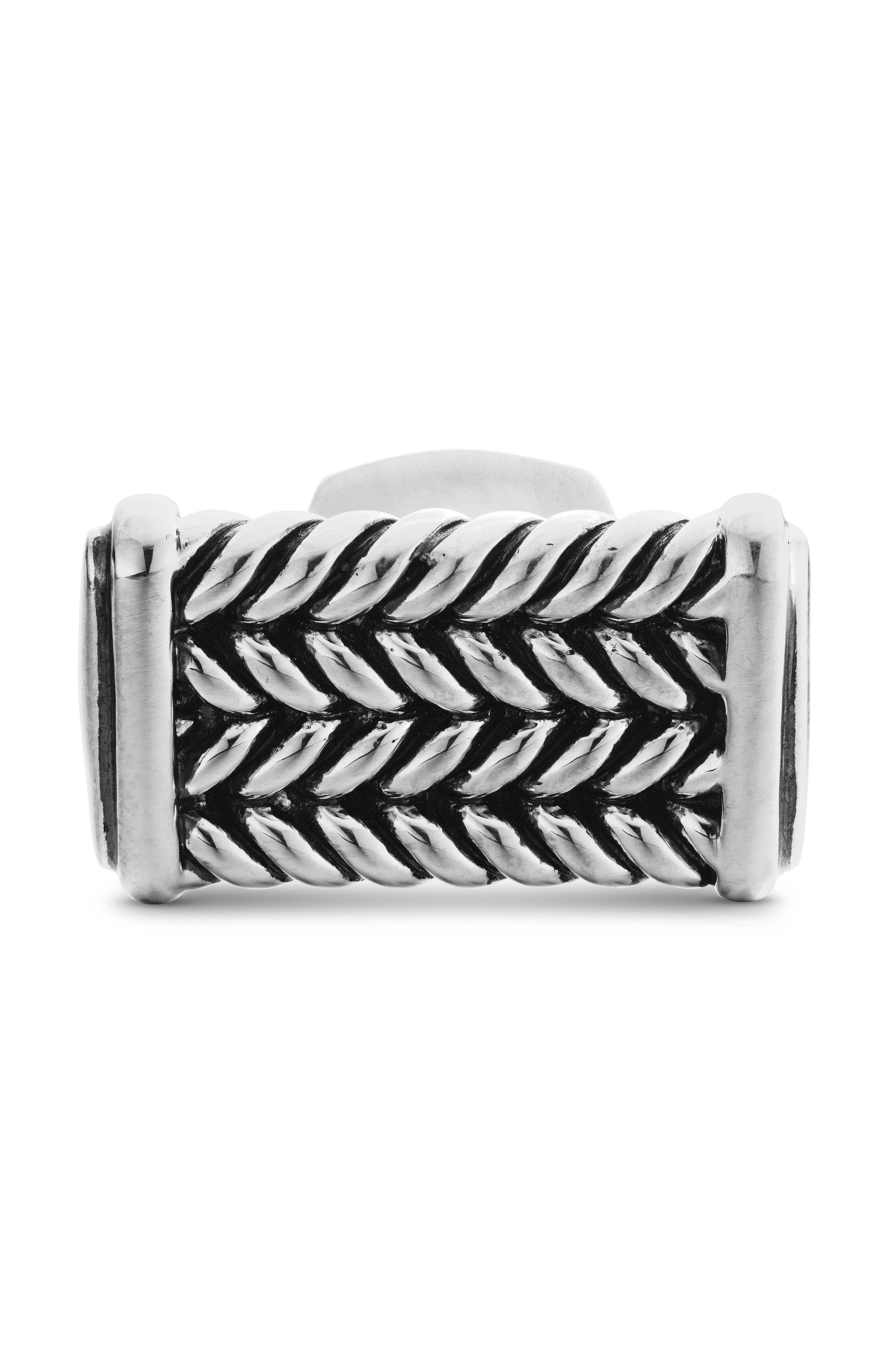 David Yurman Chevron Cuff Links in Silver at Nordstrom - 4