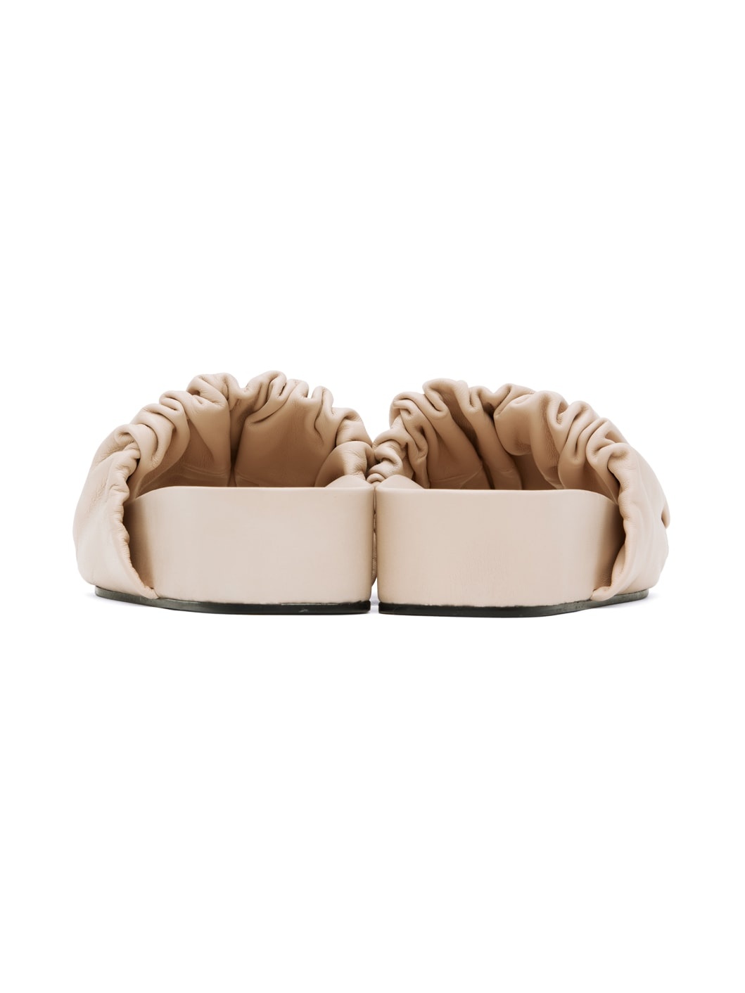 Pink Oversized Ruched Sandals - 2
