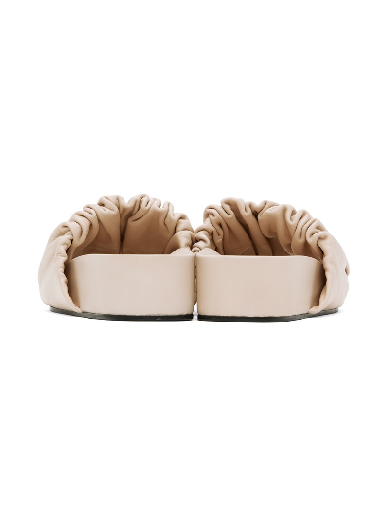 Pink Oversized Ruched Sandals 2