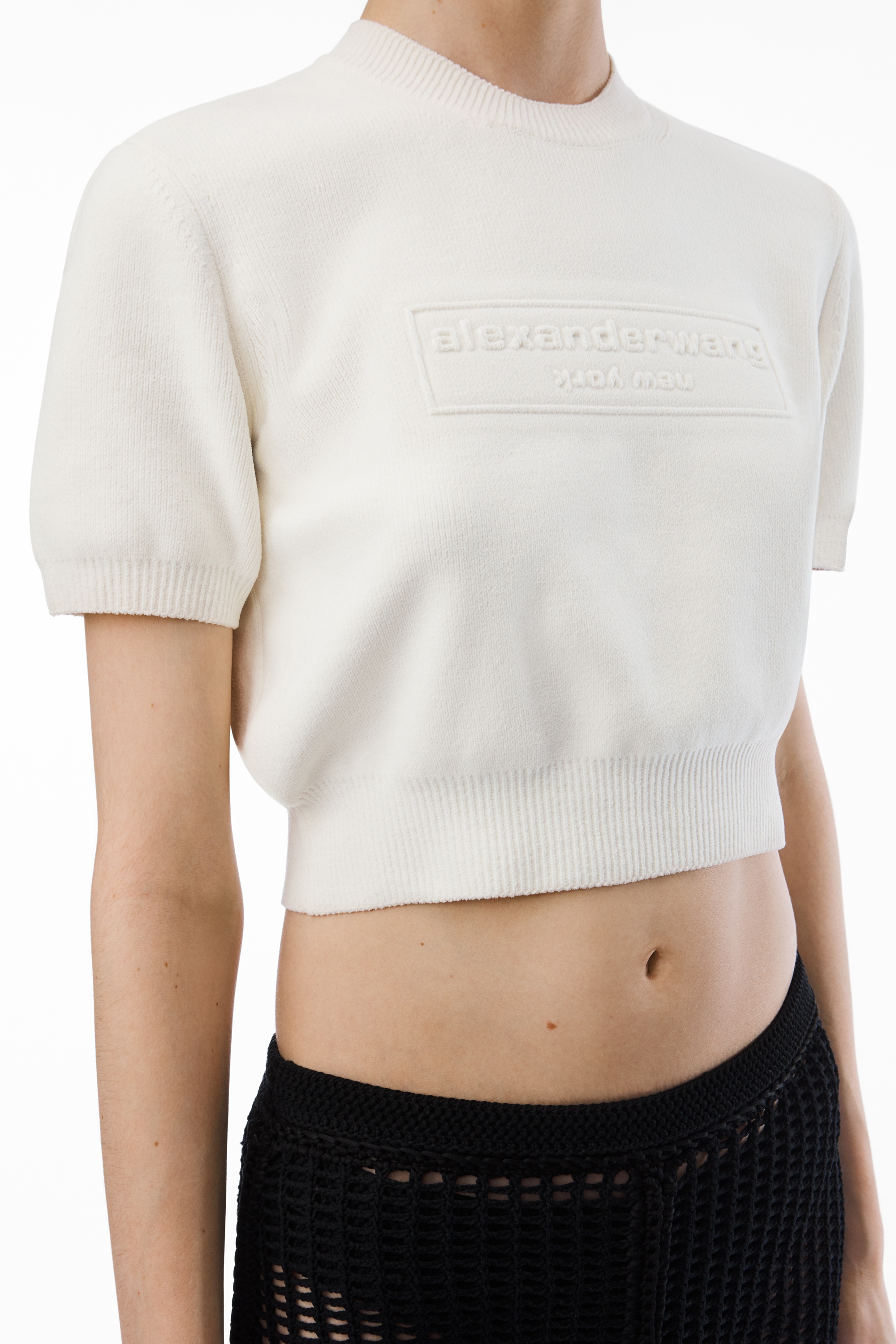 絶対持ちたい【alexanderwang】sweater tee in ribbed chenille Alexander Wang SWEATER TEE IN RIBBED CHENILLE | REVERSIBLE