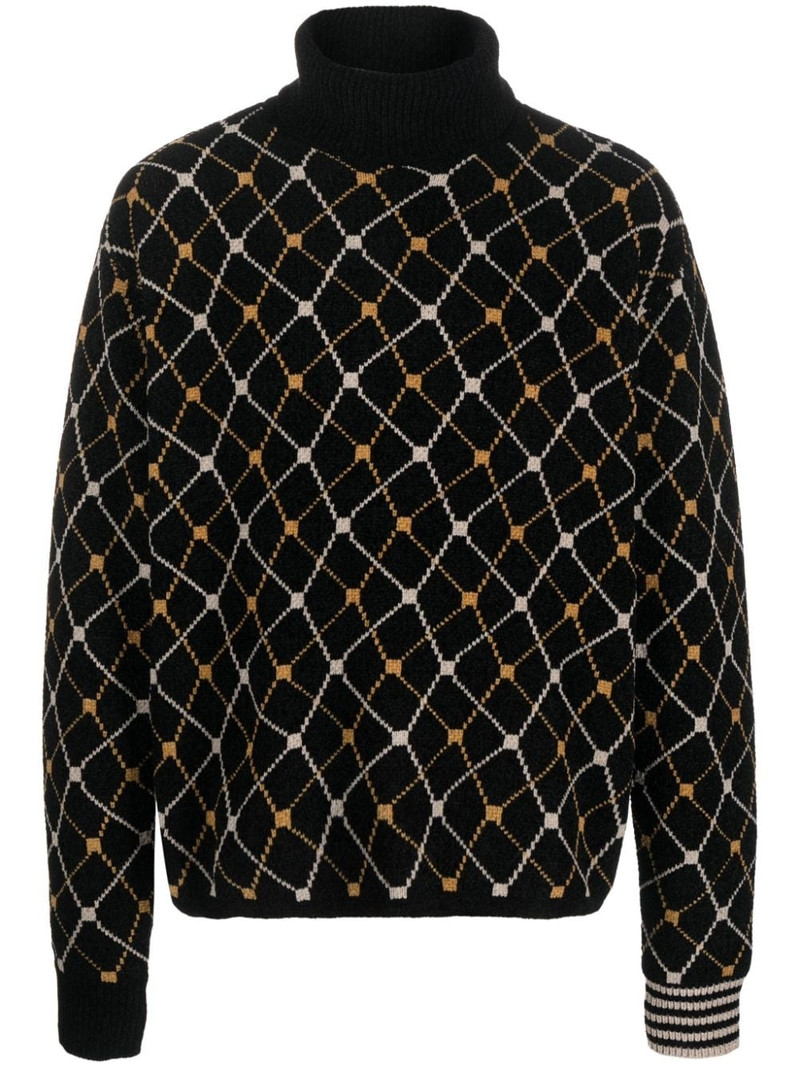 roll-neck jacquard jumper 1