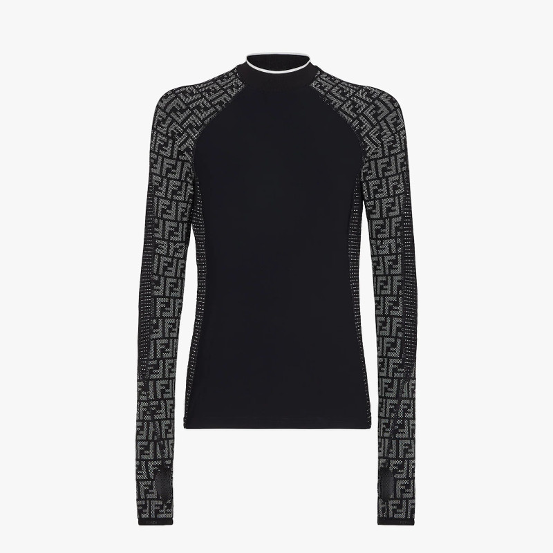 Black tech fabric T-shirt 1