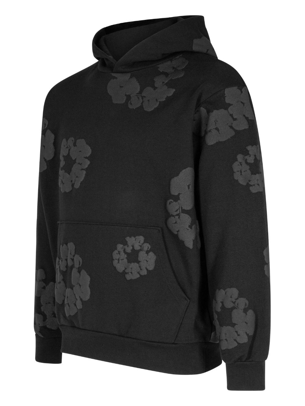 Cotton Wreath-print hoodie - 3