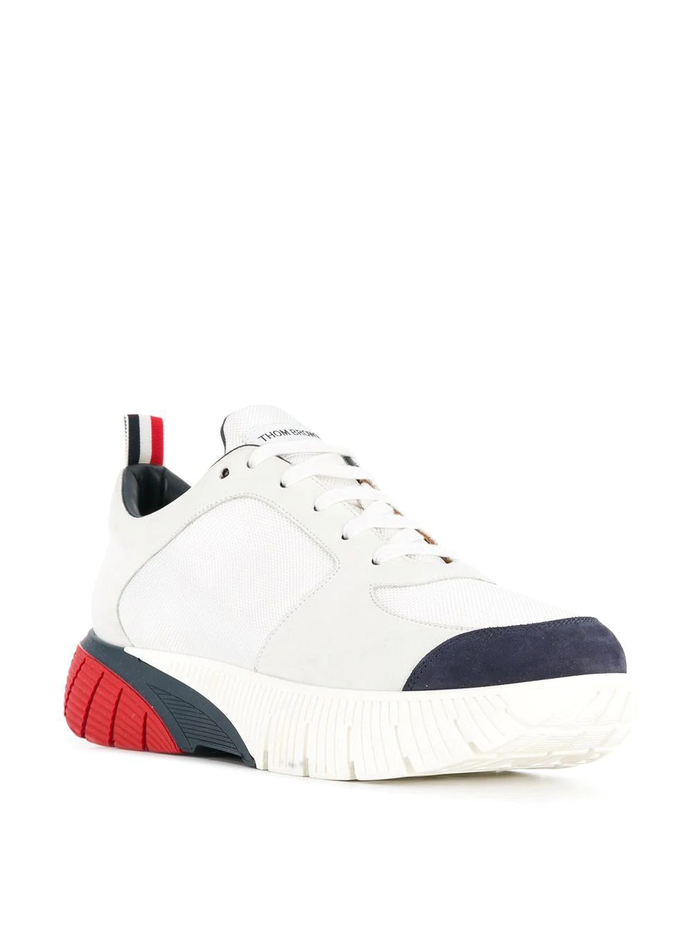 tricolour sole sneakers - 2