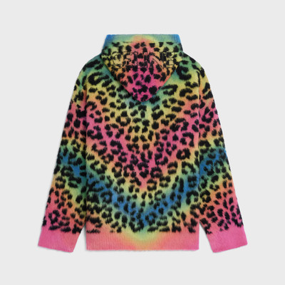 CELINE oversized baja in leopard print brushed cotton outlook