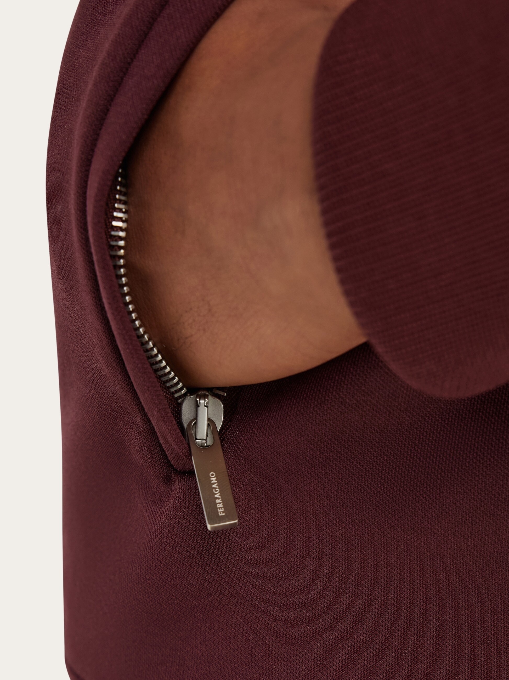 Track jacket with contrasting stripe - 6