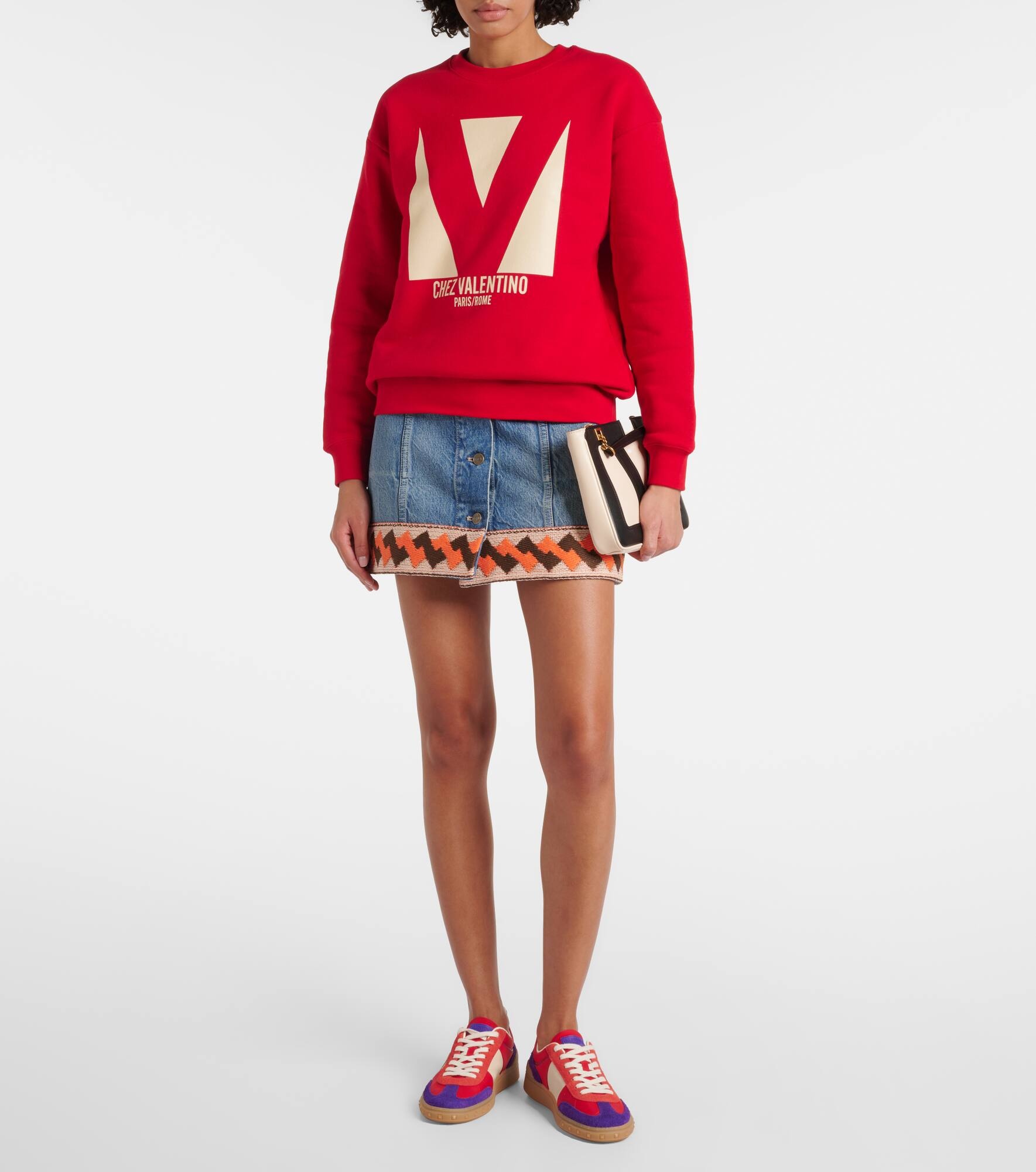 Upvillage VLogo suede sneakers - 3