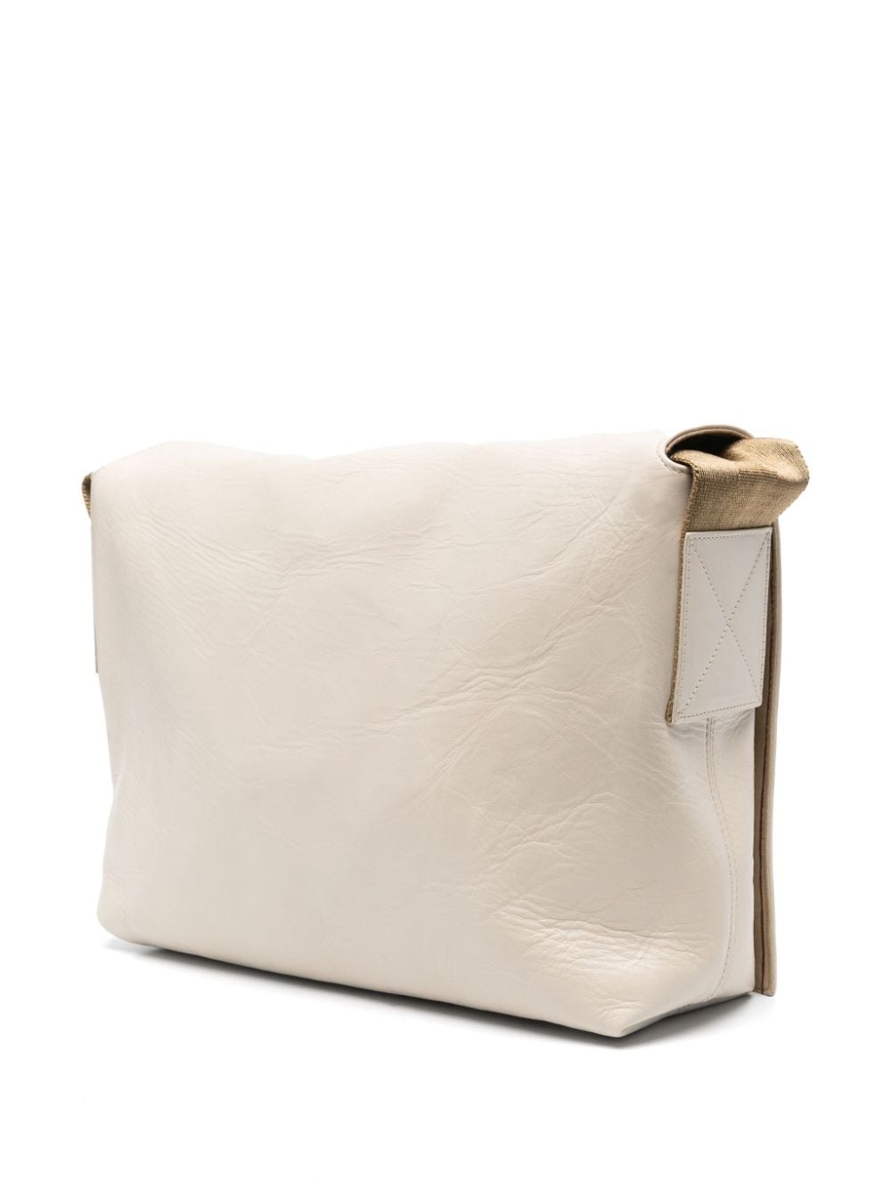 debossed-logo leather shoulder bag - 3