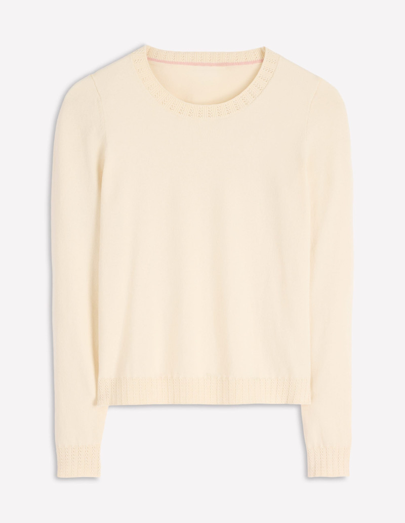 Emilia Cotton Crew Sweater-Warm Ivory 6