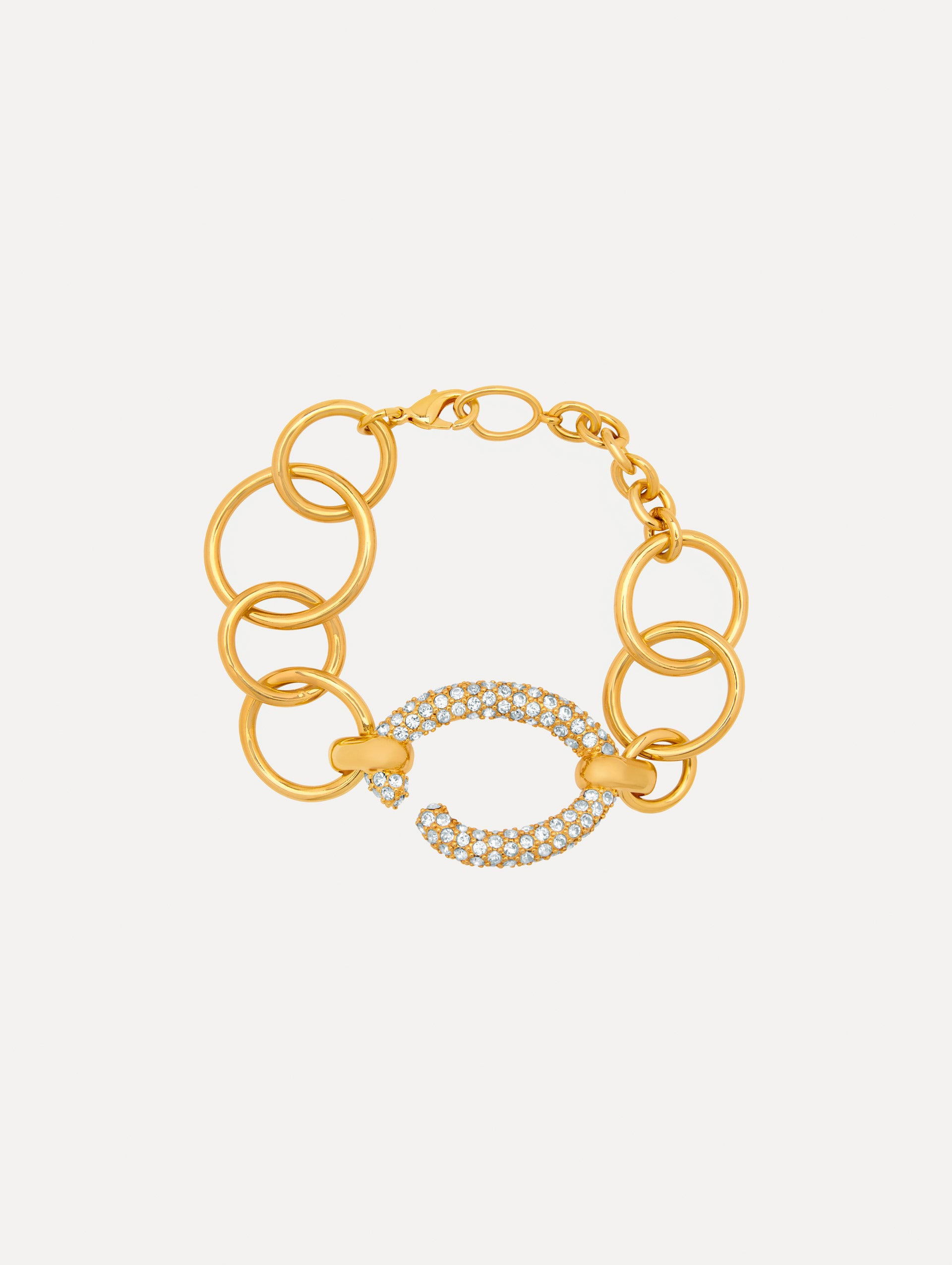 PAVÉ O CHAIN-LINK BRACELET - 1