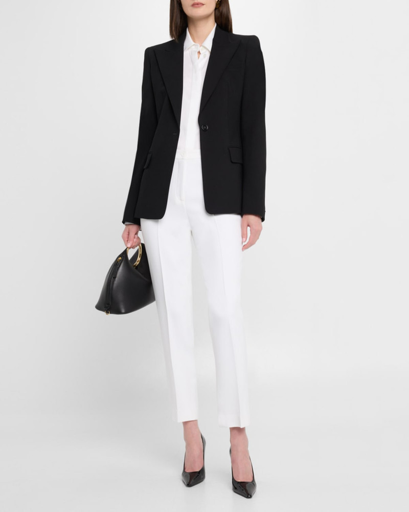 MICHAEL KORS COLLECTION Georgina One-Button Wool Blazer outlook