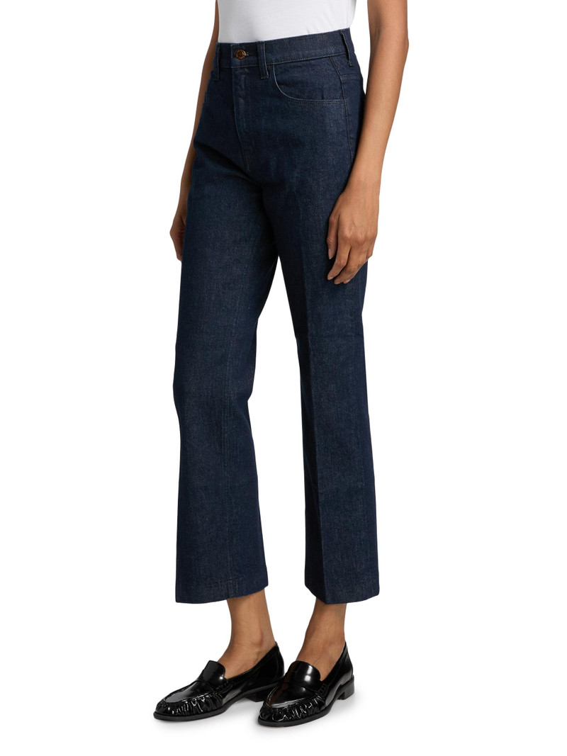 Women's The Blind Crease Crop Jeans - Dark Raw 4