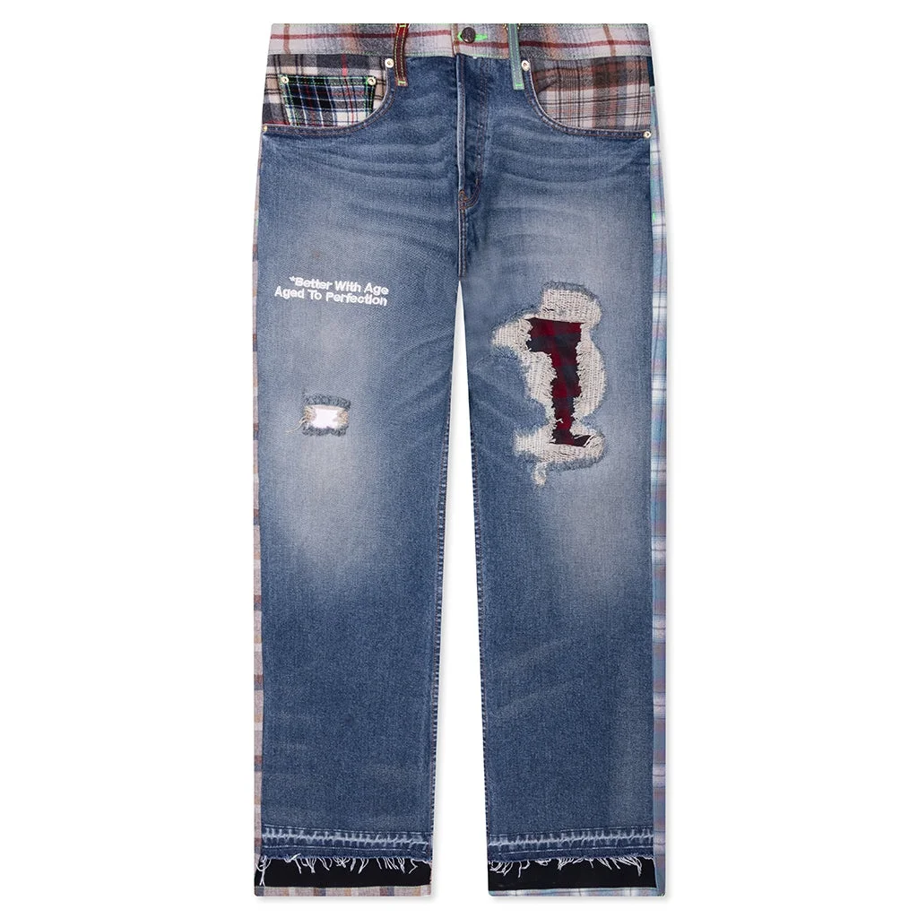 *BETTER WITH AGE X PENDLETON NEWPORT MIXED MEDIA TROUSER - MULTI - 1