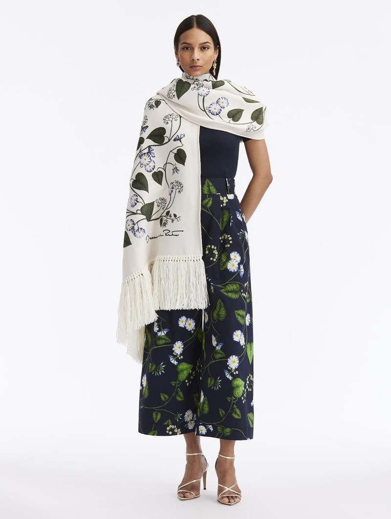 Oscar de la Renta MORNING GLORY SCARF outlook