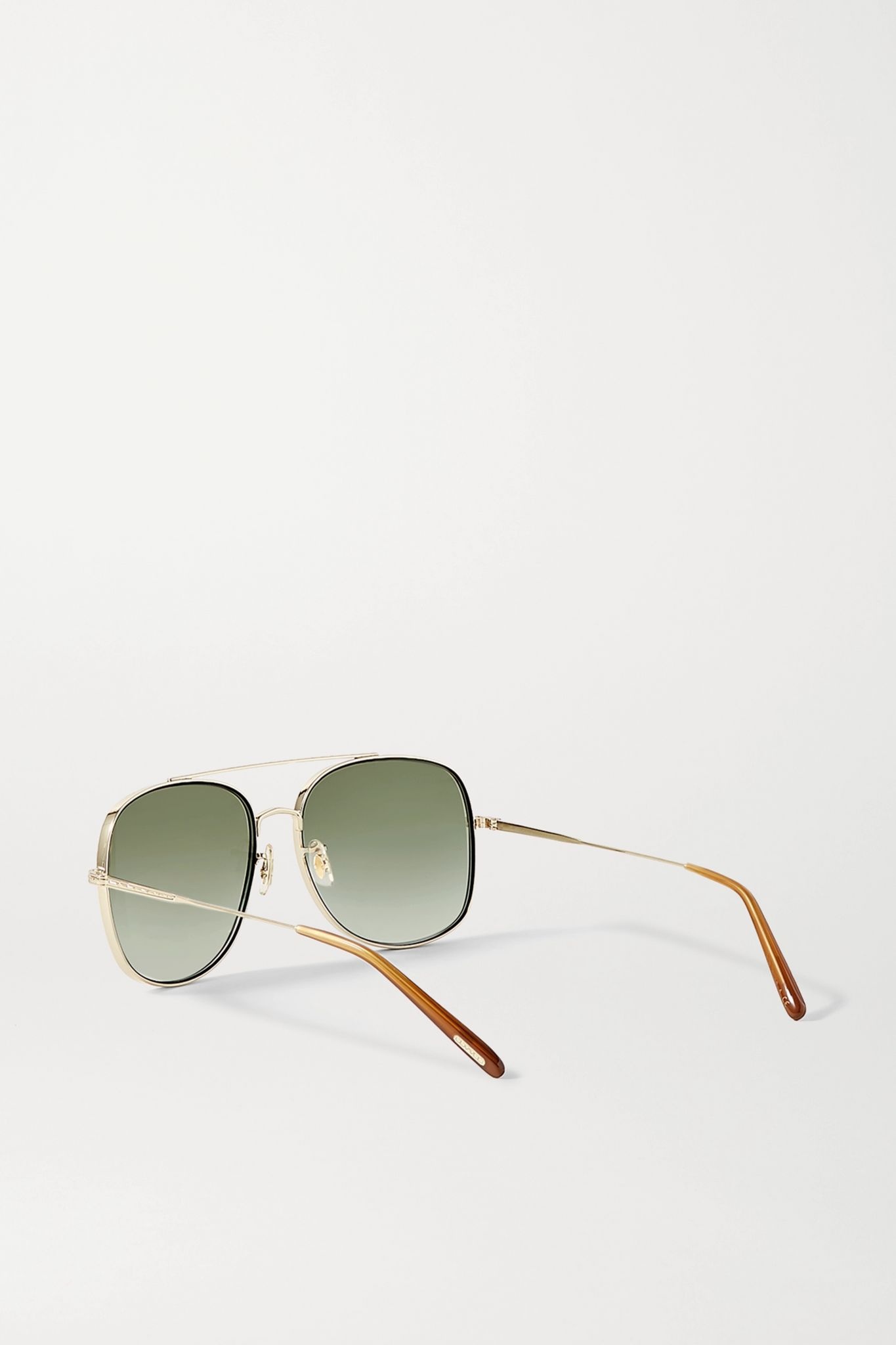 Taron aviator-style gold-tone sunglasses - 3