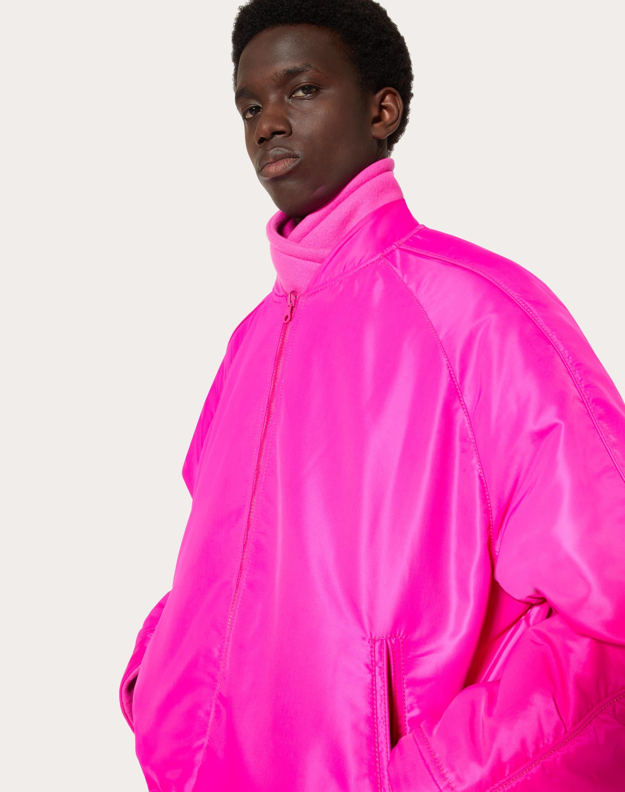 REVERSIBLE DOUBLE-FACED WOOL JACKET WITH INNER BOMBER LAYER - 5