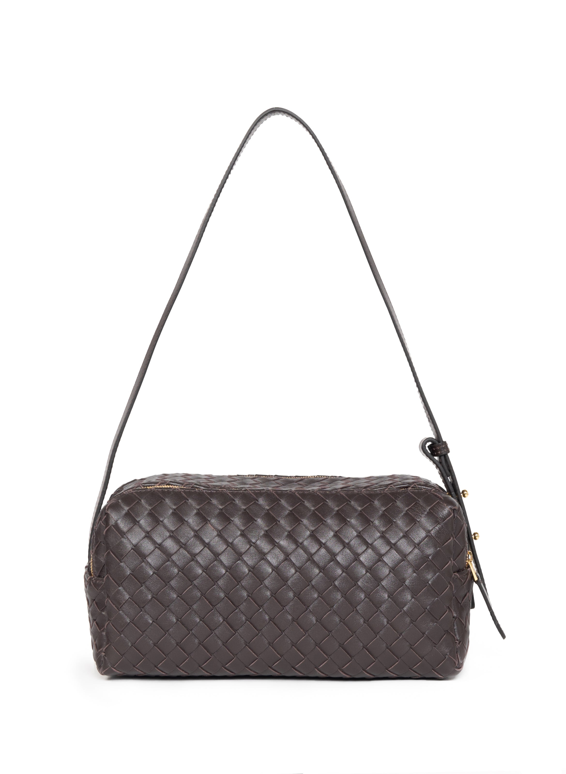 Trousse Intrecciata Leather Dark Brown - 3