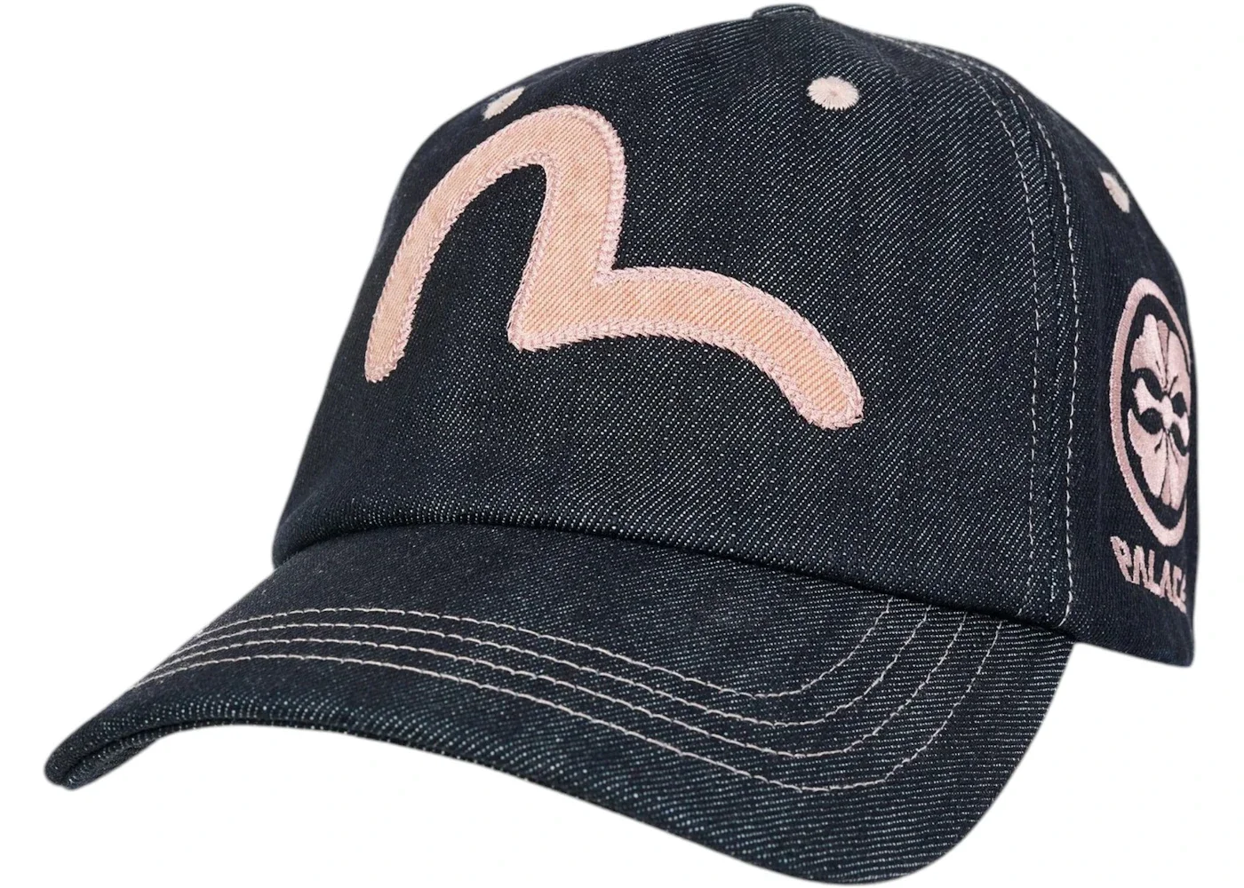 Palace x Evisu Snapback Indigo - 1