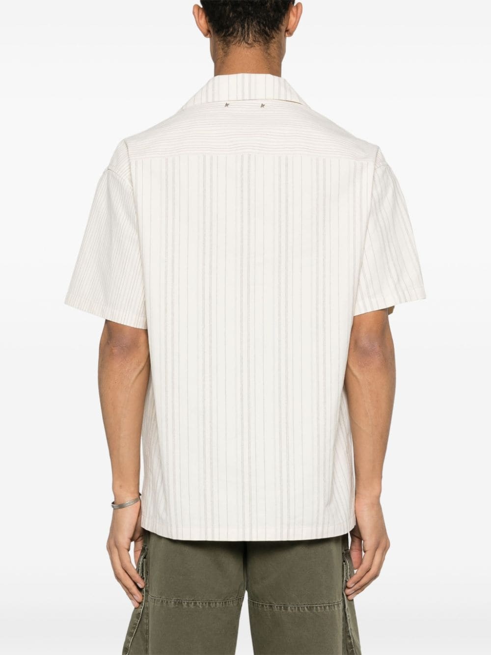 short-sleeves striped shirt - 4