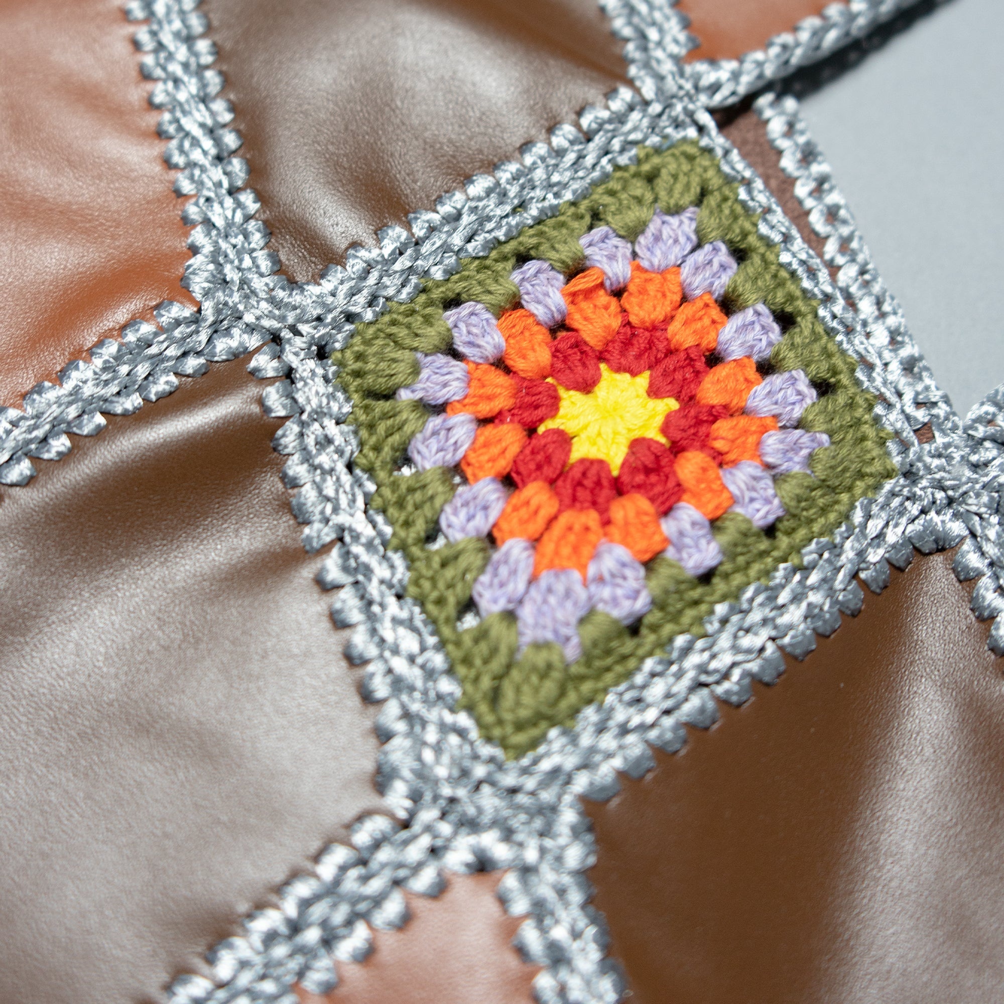 LEATHER HIPPIE CROCHET BUSTIER - 2